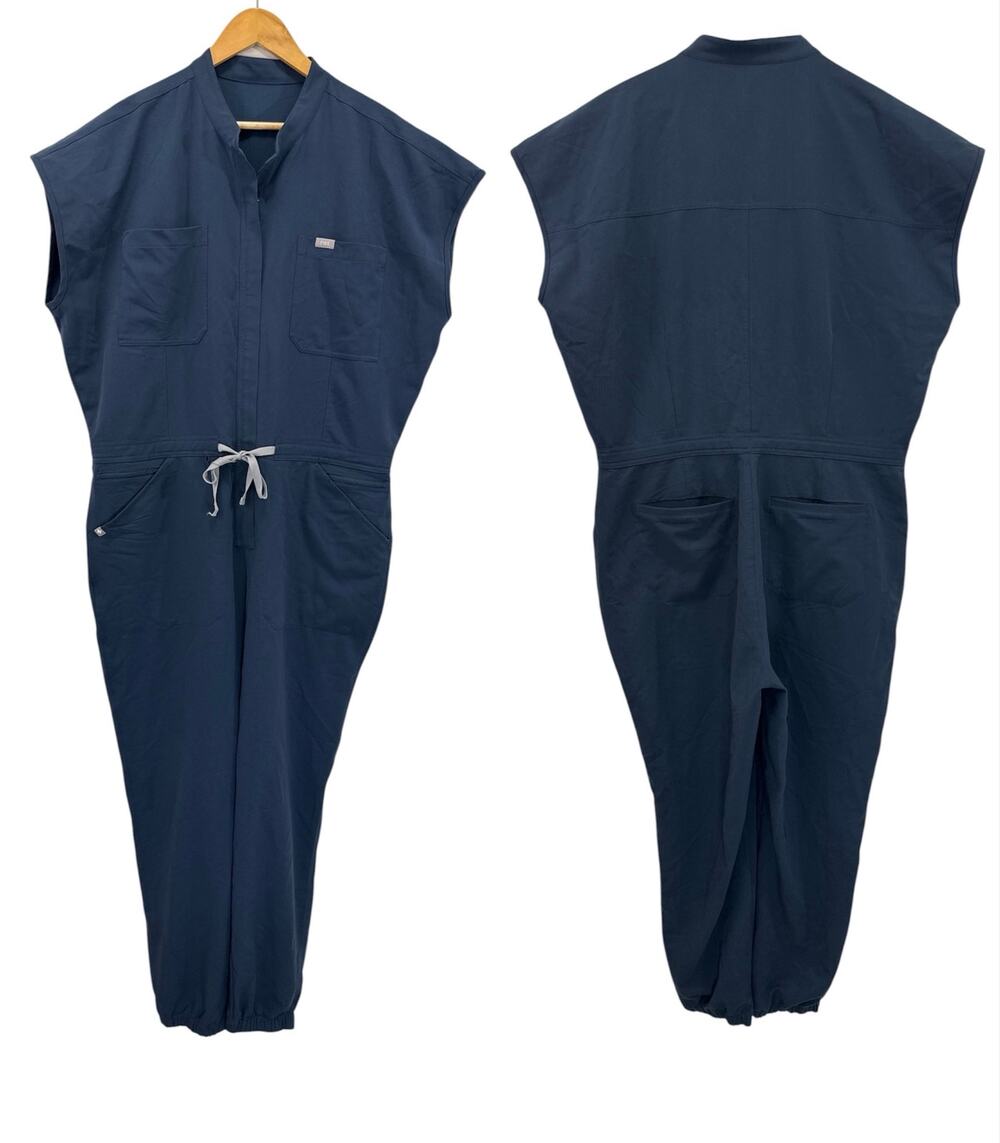 FIGS Technical Collection Jumpsuit XXL Navy Blue Scrub Utility